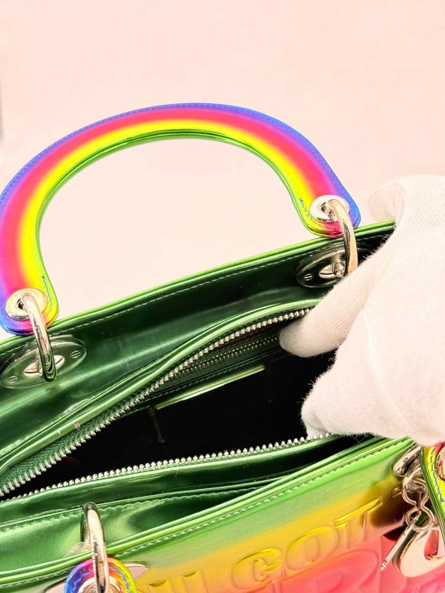 Pre - loved DIOR Limited Edition Multicolor Top Handle at Reems Closet