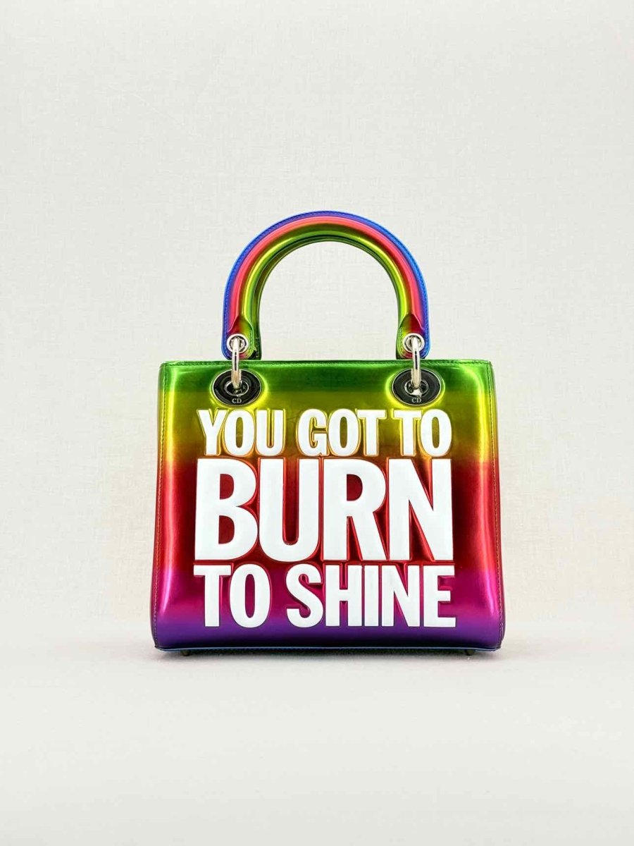 Pre - loved DIOR Limited Edition Multicolor Top Handle at Reems Closet