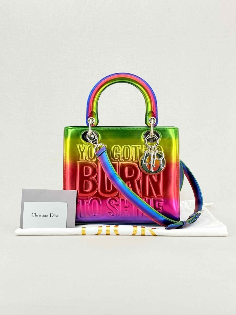 Pre - loved DIOR Limited Edition Multicolor Top Handle at Reems Closet