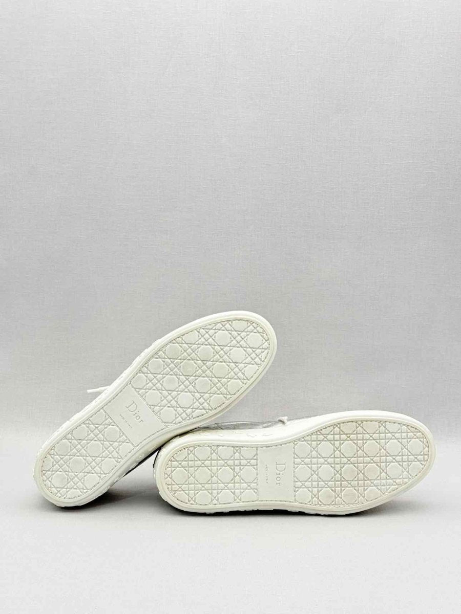 Pre-loved DIOR Low Top Metallic Silver Size EU 41 Sneakers at Reems Closet
