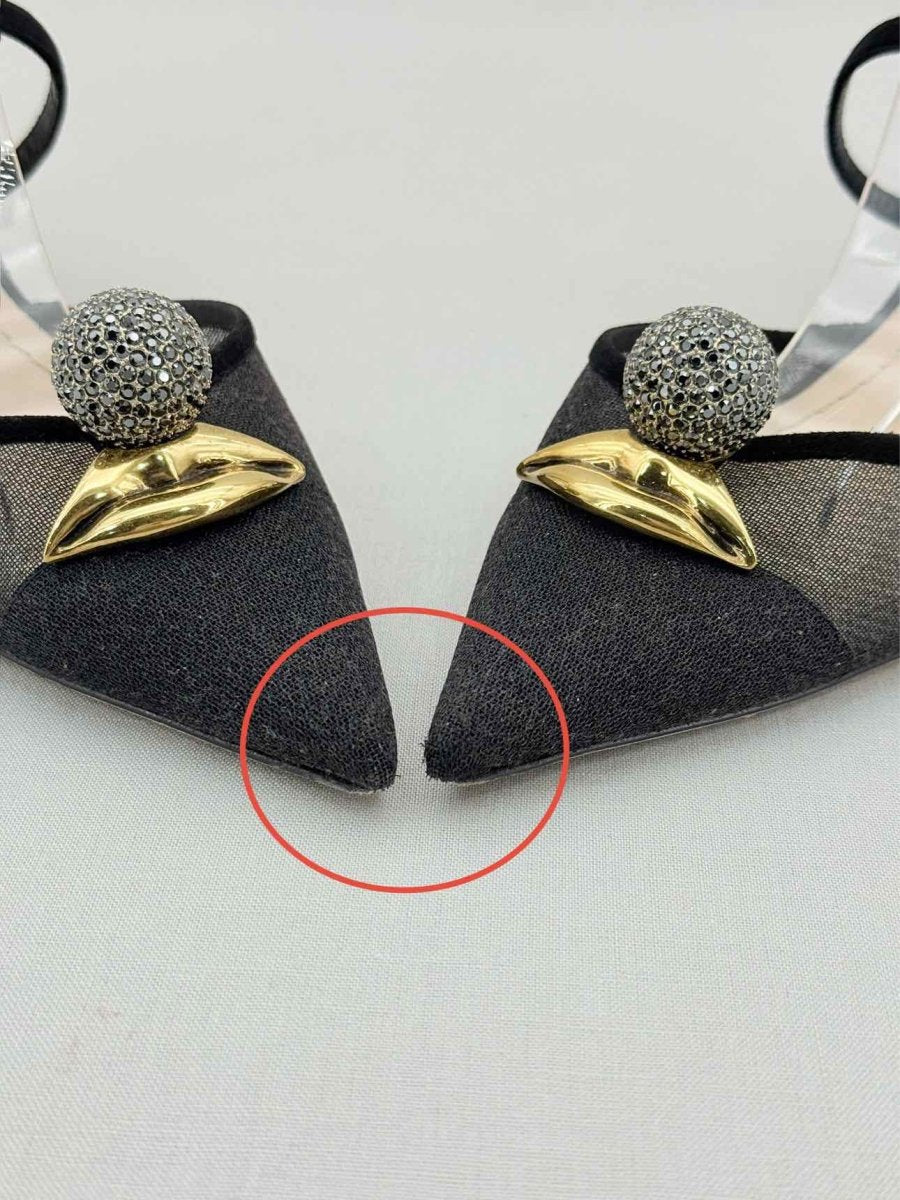 Pre - loved DIOR Mesh Lips Black Size EU 39 Pumps at Reems Closet