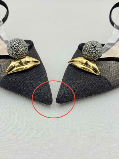Pre - loved DIOR Mesh Lips Black Size EU 39 Pumps at Reems Closet