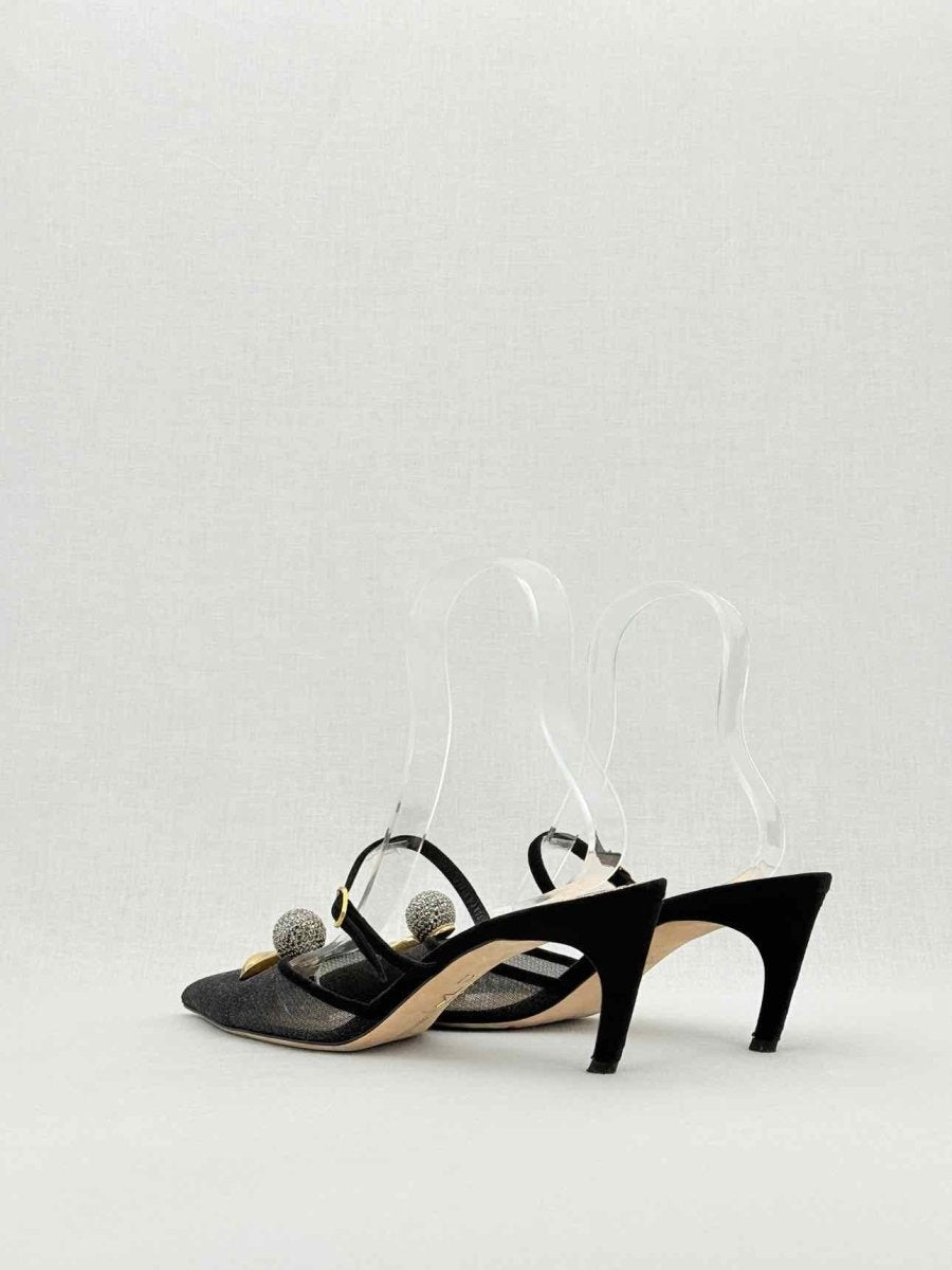 Pre - loved DIOR Mesh Lips Black Size EU 39 Pumps at Reems Closet