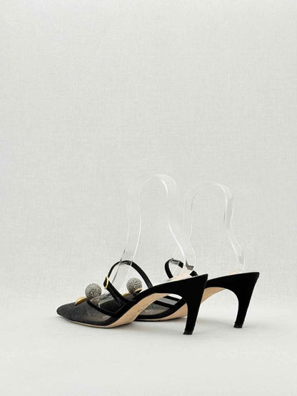 Pre - loved DIOR Mesh Lips Black Size EU 39 Pumps at Reems Closet