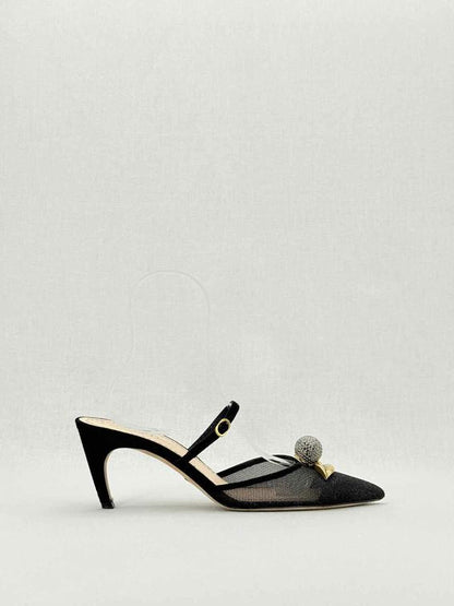 Pre - loved DIOR Mesh Lips Black Size EU 39 Pumps at Reems Closet