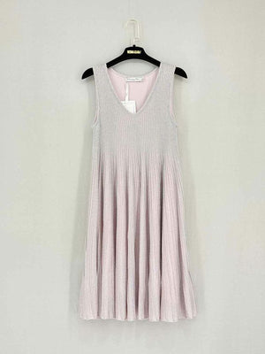 Pre-loved DIOR Metallic Pink Size US 8 Short Dress at Reems Closet