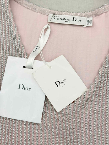 Pre-loved DIOR Metallic Pink Size US 8 Short Dress at Reems Closet