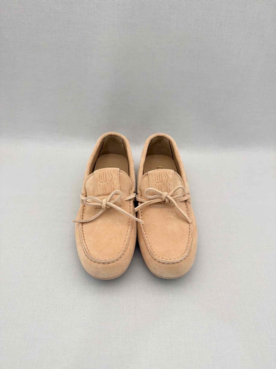 Pre-loved DIOR Miss Dior Street Beige Size EU 37.5 Loafers at Reems Closet