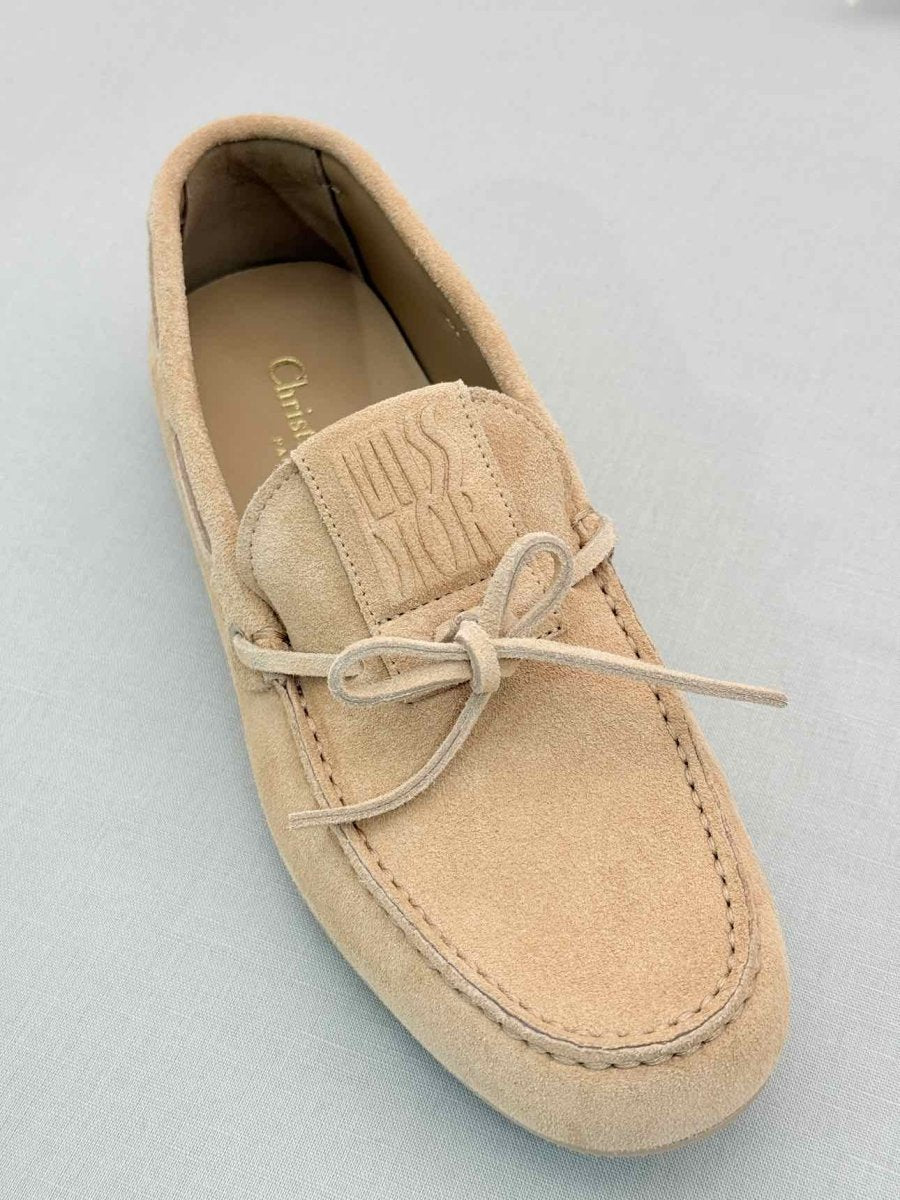 Pre-loved DIOR Miss Dior Street Beige Size EU 37.5 Loafers at Reems Closet