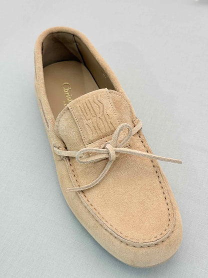 Pre-loved DIOR Miss Dior Street Beige Size EU 37.5 Loafers at Reems Closet