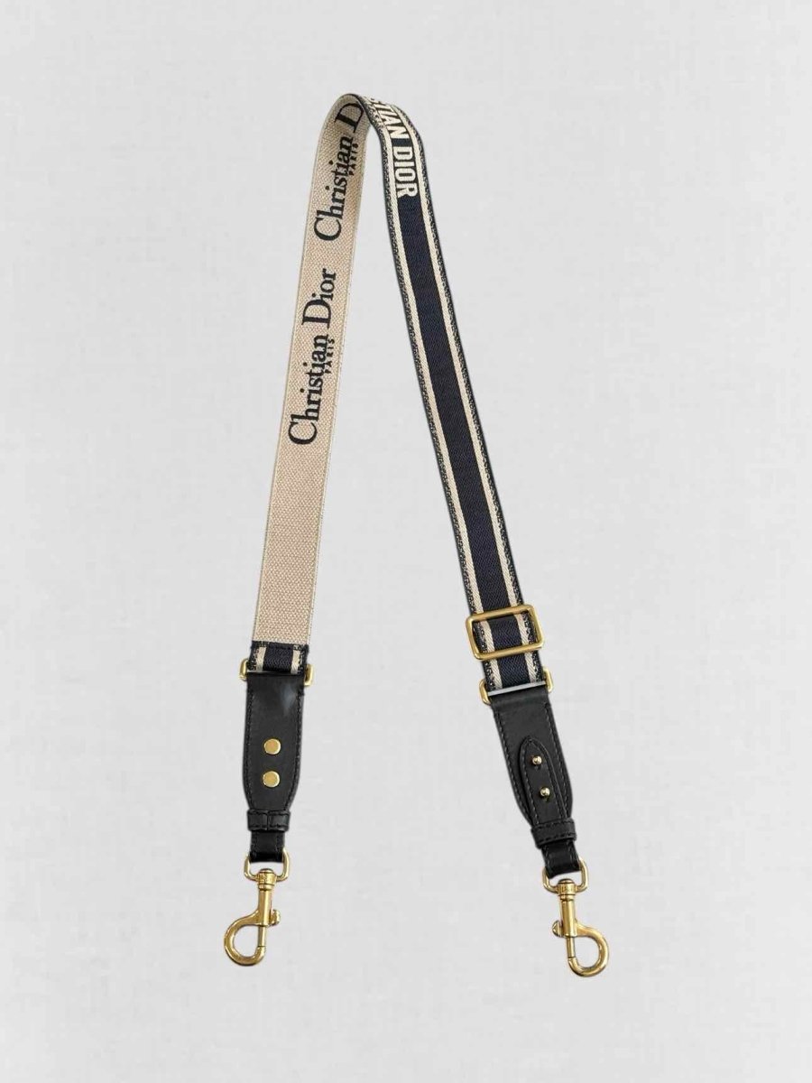 Pre - loved DIOR Navy Blue Oblique Saddle Bag at Reems Closet