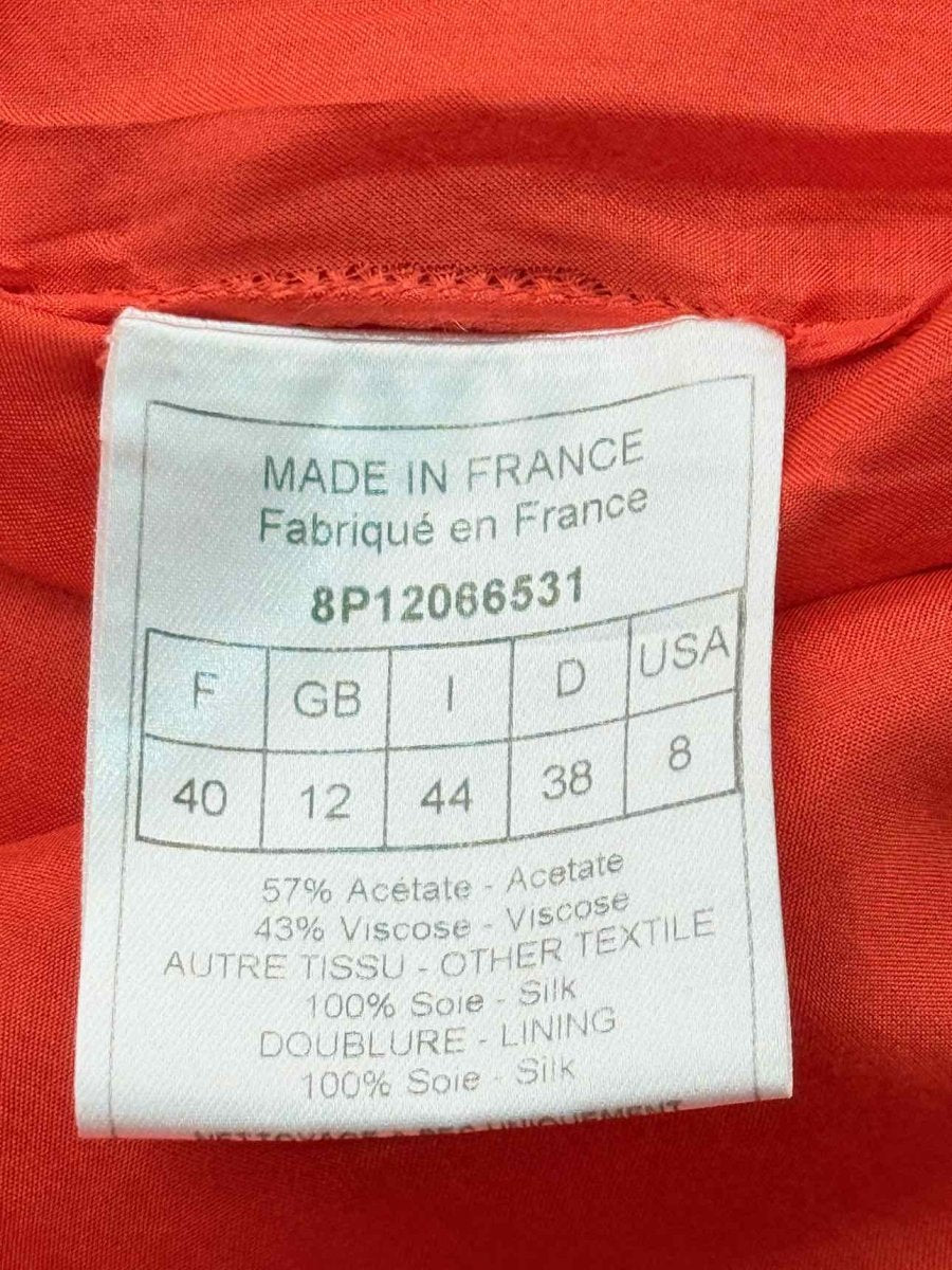 Pre - loved DIOR Orange Size US 8 Knee Length Dress at Reems Closet