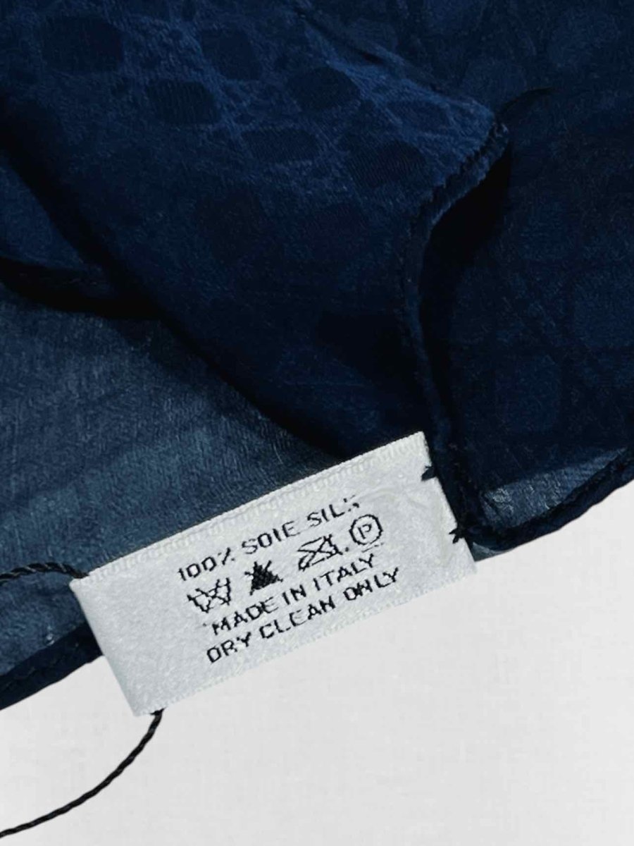 Pre - loved DIOR Royal Blue Scarf at Reems Closet