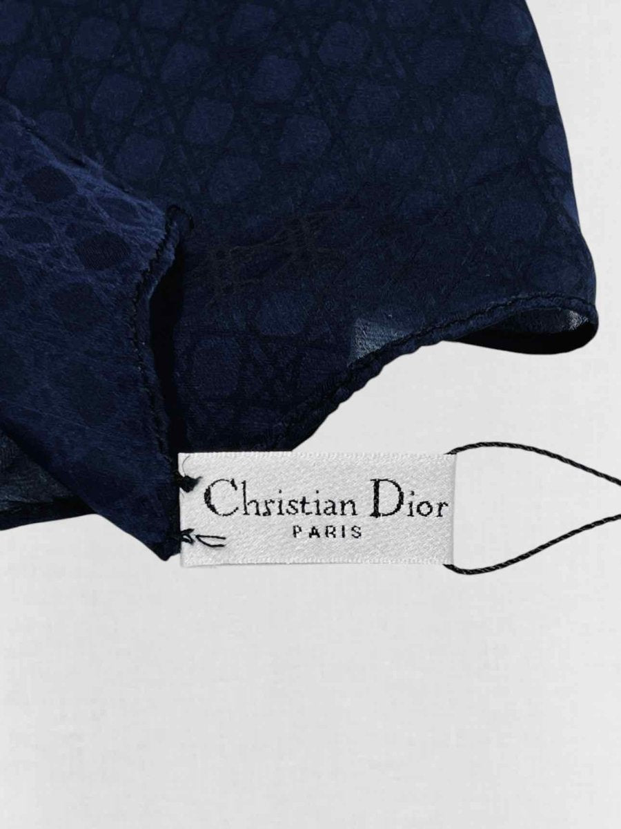 Pre - loved DIOR Royal Blue Scarf at Reems Closet