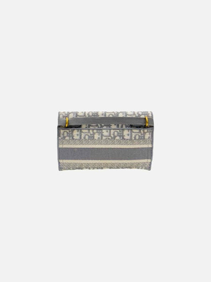 Pre - loved DIOR Saddle Grey Oblique Belt Bag at Reems Closet