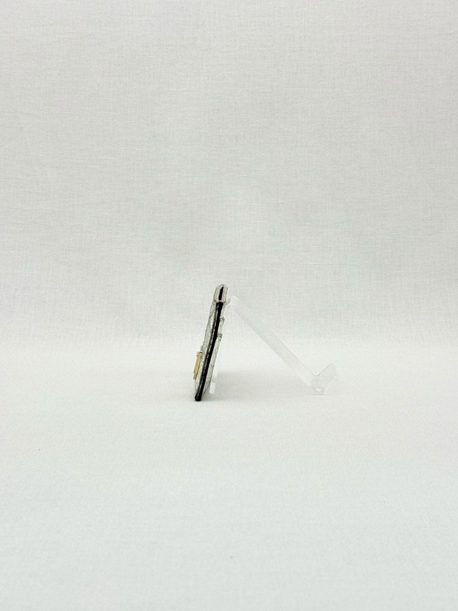 Pre - loved DIOR Silver Card Holder at Reems Closet