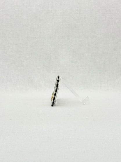 Pre - loved DIOR Silver Card Holder at Reems Closet