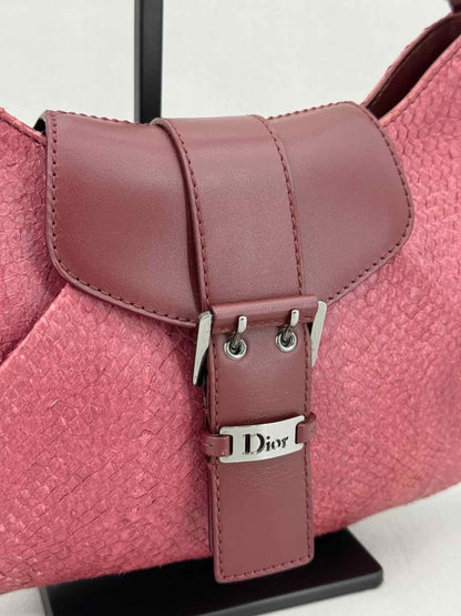Pre - loved DIOR Vintage Burgundy Shoulder Bag at Reems Closet