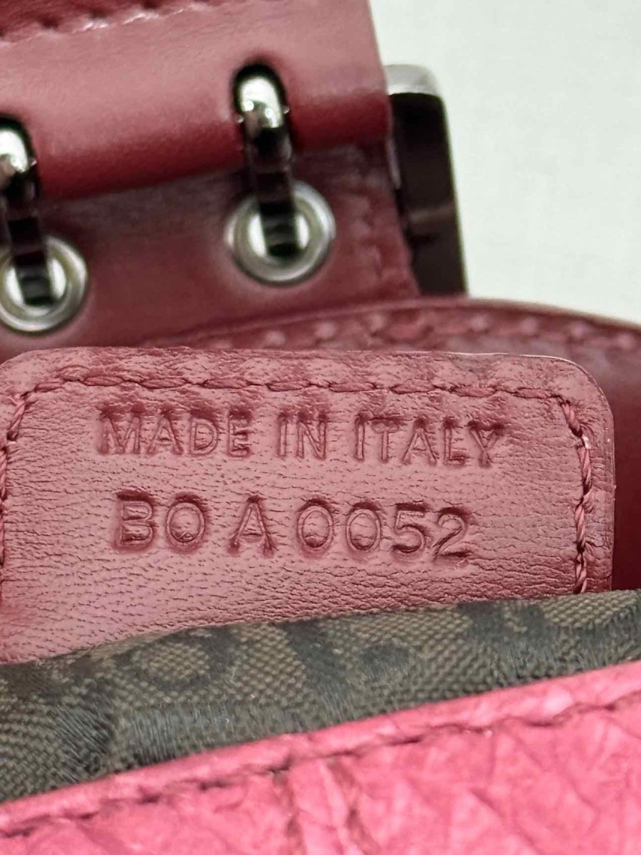 Pre - loved DIOR Vintage Burgundy Shoulder Bag at Reems Closet