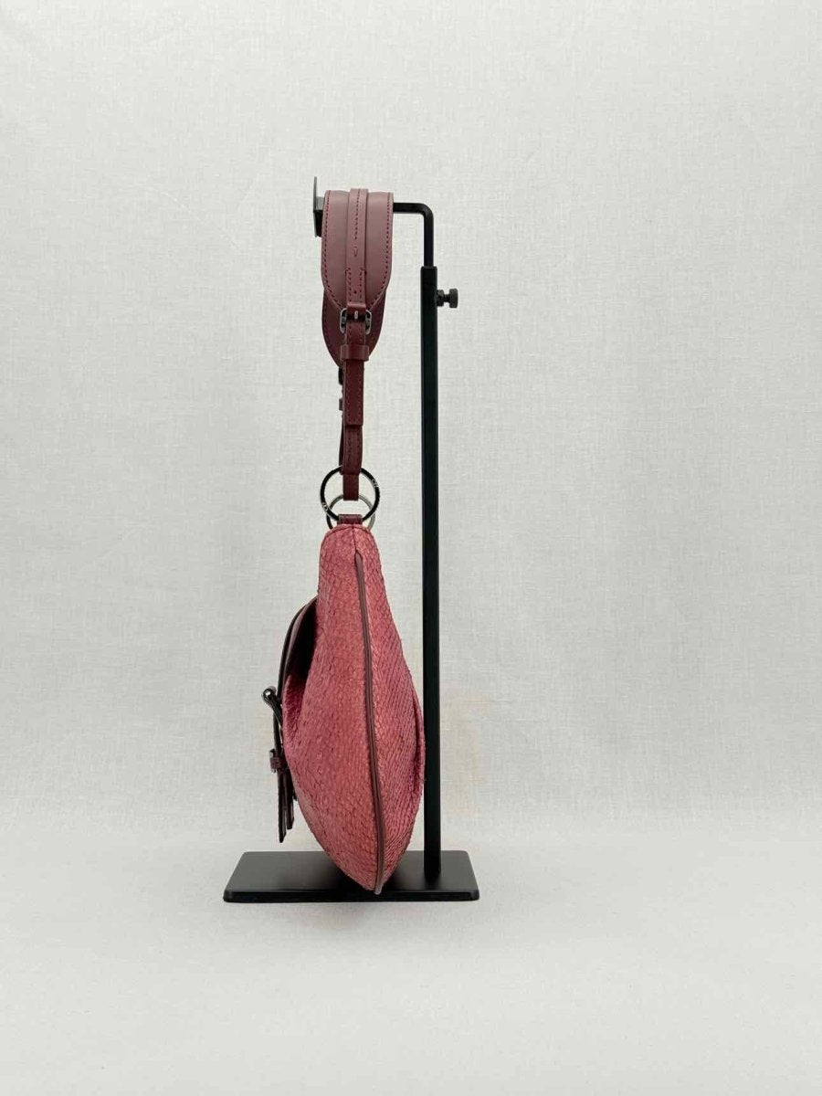 Pre - loved DIOR Vintage Burgundy Shoulder Bag at Reems Closet