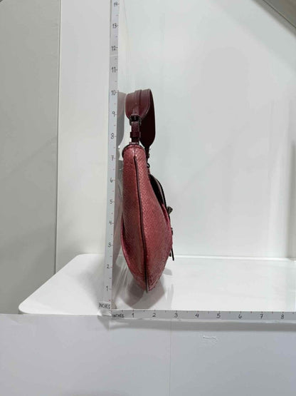 Pre - loved DIOR Vintage Burgundy Shoulder Bag at Reems Closet