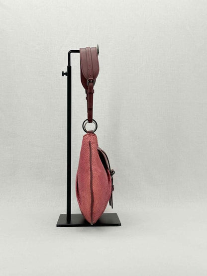 Pre - loved DIOR Vintage Burgundy Shoulder Bag at Reems Closet