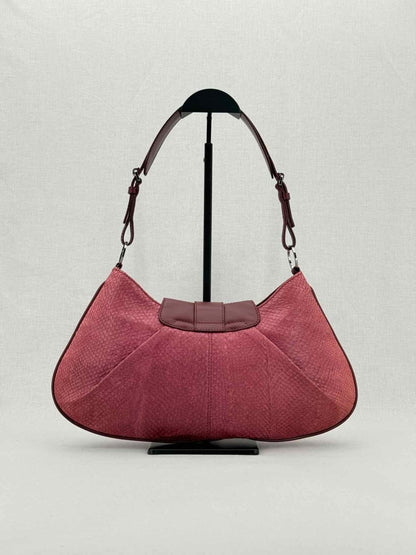 Pre - loved DIOR Vintage Burgundy Shoulder Bag at Reems Closet