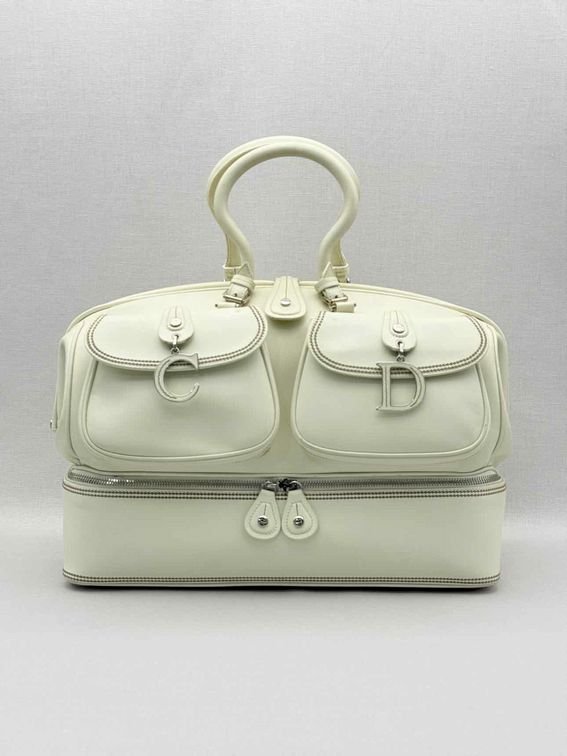 Pre-loved DIOR Vintage Off-white Top Handle at Reems Closet