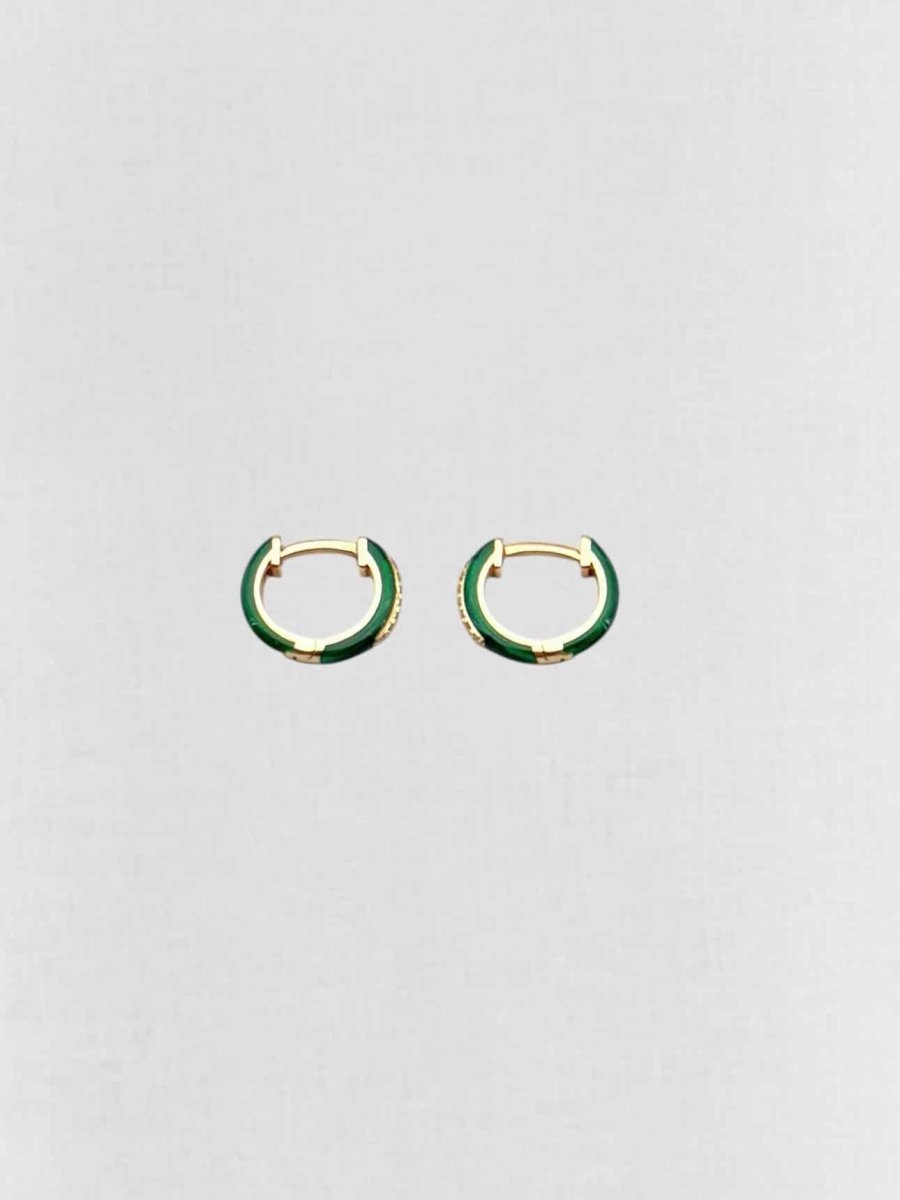 Pre-loved DJULA diamond & enamel Earrings at Reems Closet