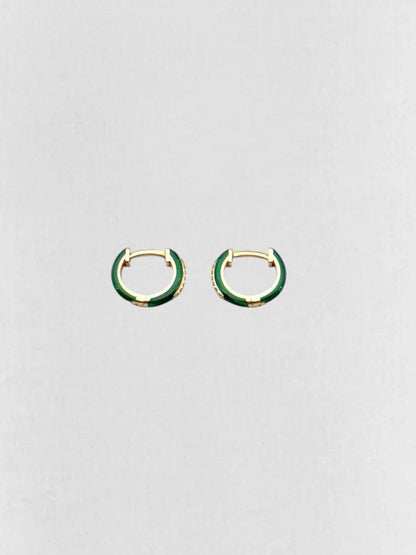 Pre-loved DJULA diamond & enamel Earrings at Reems Closet