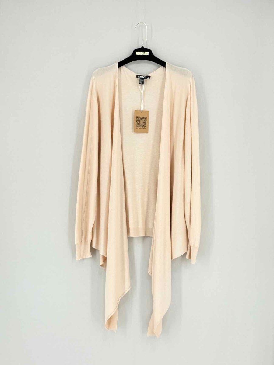 Pre - loved DKNY Beige Size Medium/Large Cardigan at Reems Closet