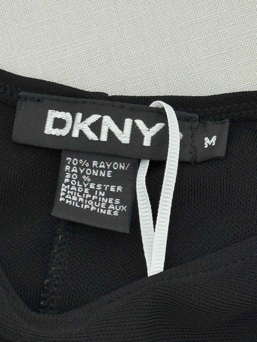Pre - loved DKNY Black Size Medium Knee Length Dress at Reems Closet