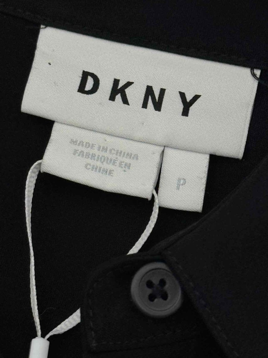 Pre - loved DKNY Black Size Medium Midi Dress at Reems Closet