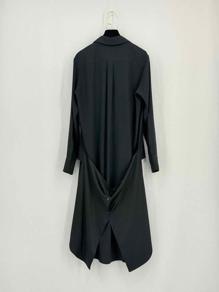 Pre - loved DKNY Black Size Medium Midi Dress at Reems Closet