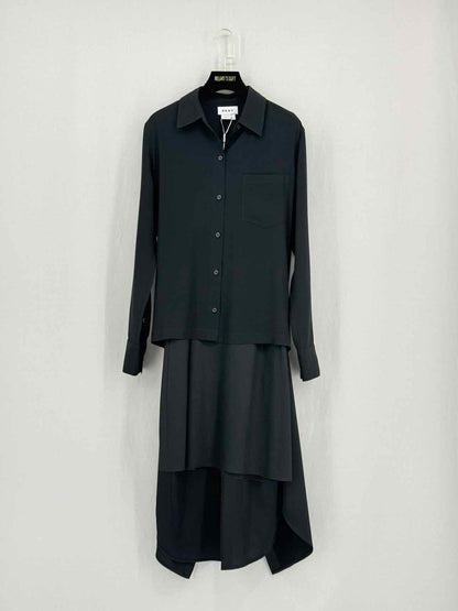 Pre - loved DKNY Black Size Medium Midi Dress at Reems Closet