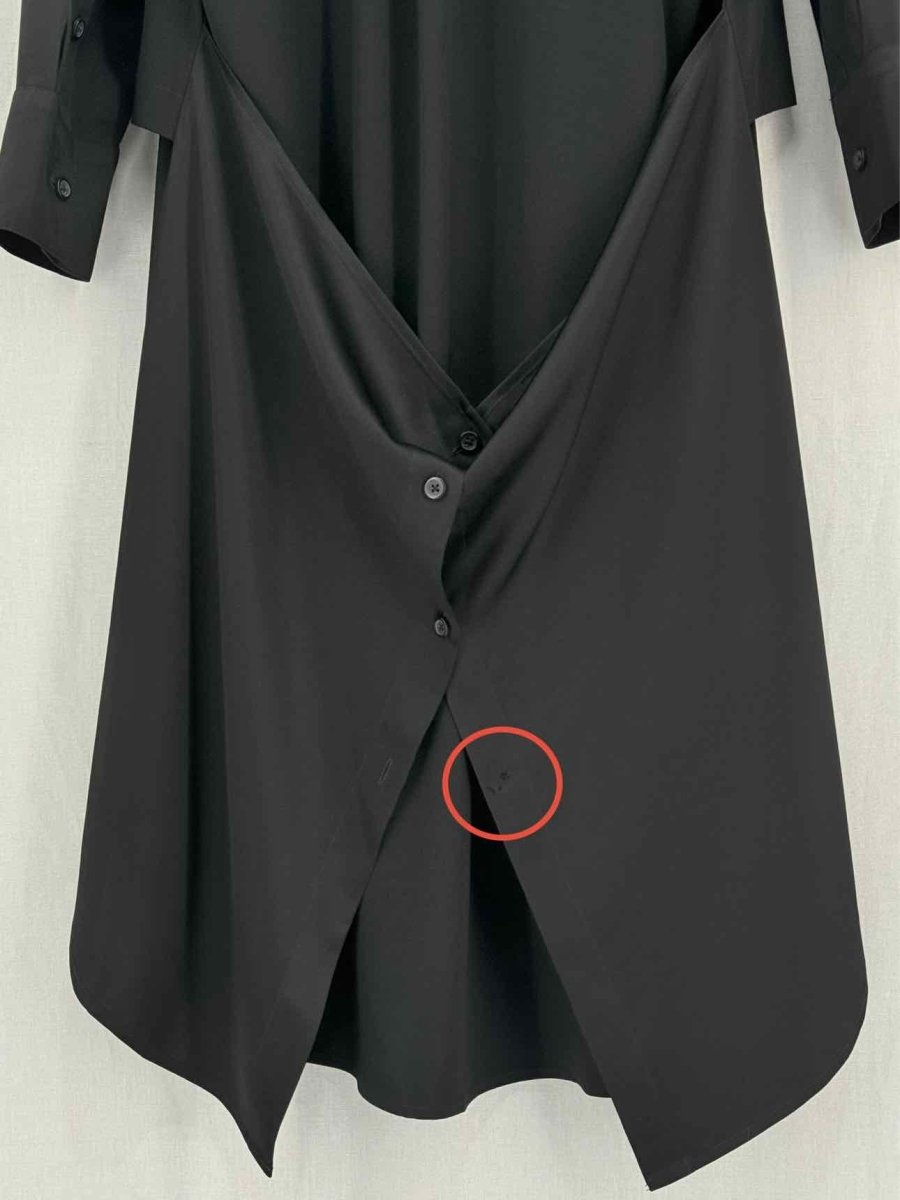 Pre - loved DKNY Black Size Medium Midi Dress at Reems Closet