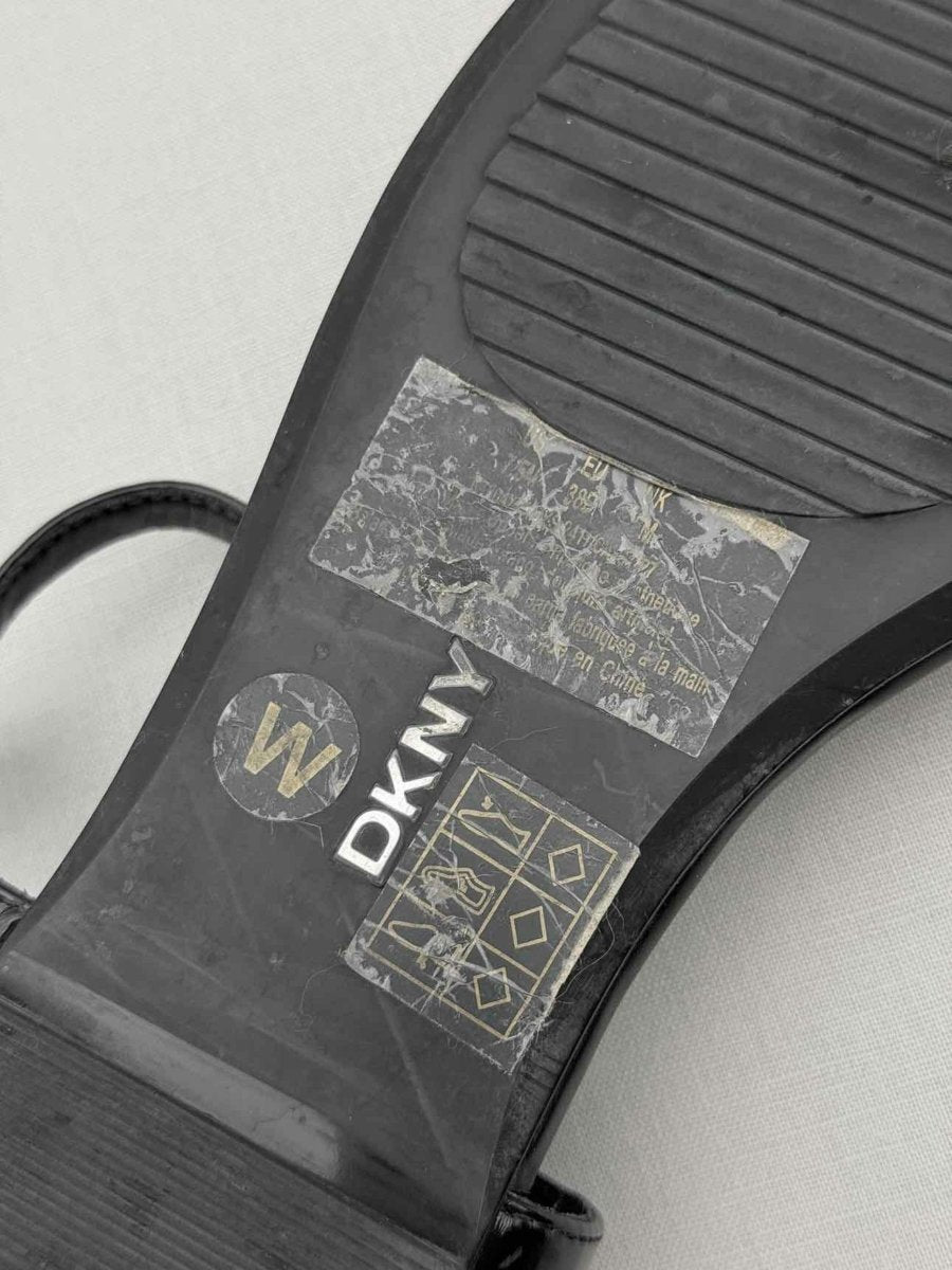 Pre - loved DKNY Datto Black Size EU 38 Sandals at Reems Closet
