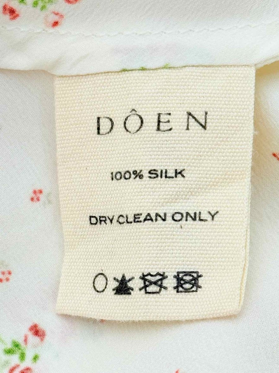 Pre - loved DOEN White Multicolor Size Medium Long Skirt at Reems Closet