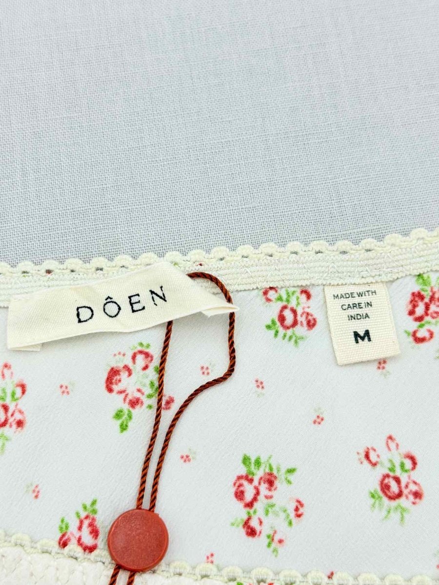 Pre - loved DOEN White Multicolor Size Medium Long Skirt at Reems Closet