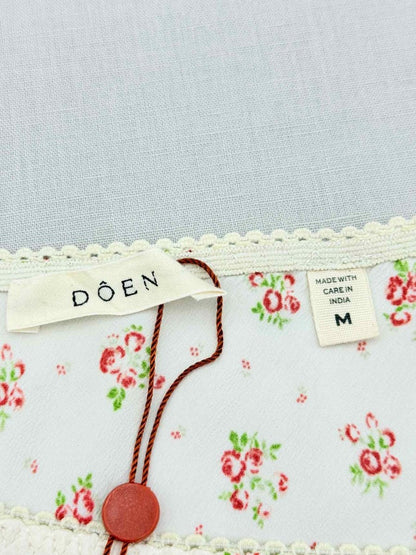 Pre - loved DOEN White Multicolor Size Medium Long Skirt at Reems Closet