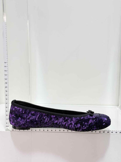 Pre - loved DOLCE & GABBANA Ballet Purple Sequined Size EU 37 Flats at Reems Closet