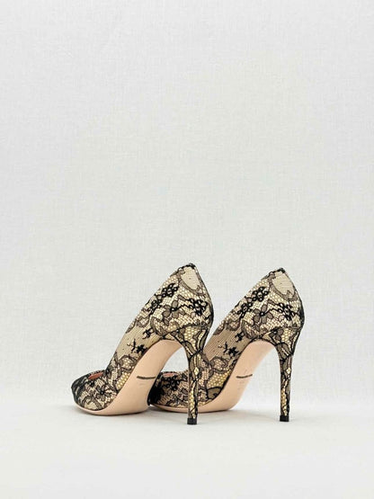 Pre - loved DOLCE & GABBANA Black & Beige Size EU 37.5 Pumps at Reems Closet