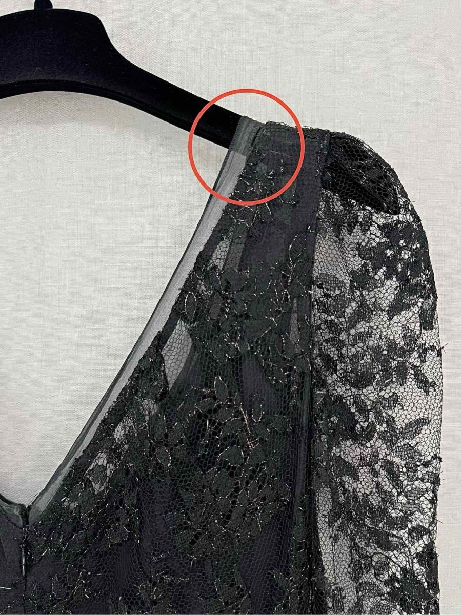 Pre - loved DOLCE & GABBANA Black Floral Size US 4 Long Dress at Reems Closet