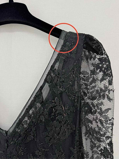 Pre - loved DOLCE & GABBANA Black Floral Size US 4 Long Dress at Reems Closet