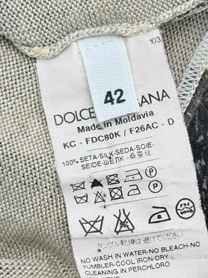 Pre-loved DOLCE & GABBANA Black, Grey & Beige Size US 8/6 Twinset at Reems Closet