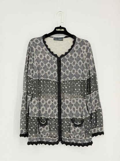 Pre-loved DOLCE & GABBANA Black, Grey & Beige Size US 8/6 Twinset at Reems Closet