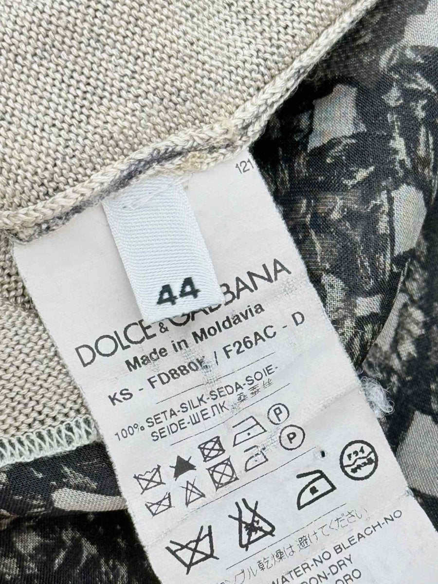 Pre-loved DOLCE & GABBANA Black, Grey & Beige Size US 8/6 Twinset at Reems Closet