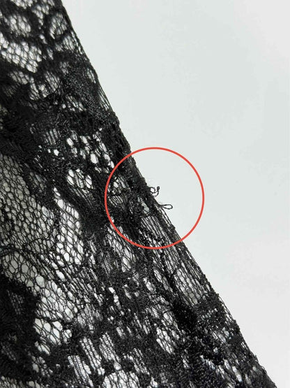 Pre - loved DOLCE & GABBANA Black Lace Size Small Knee Length Dress at Reems Closet