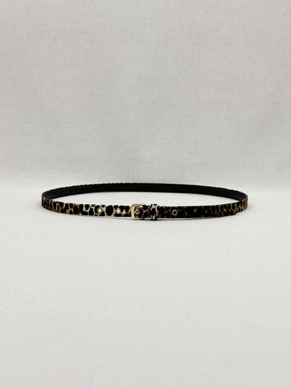 Pre - loved DOLCE & GABBANA Black Multicolor Leopard Belt at Reems Closet