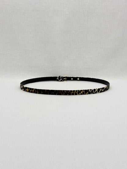 Pre - loved DOLCE & GABBANA Black Multicolor Leopard Belt at Reems Closet